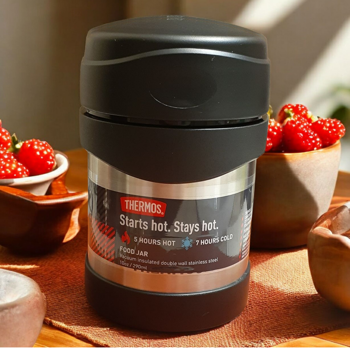 Thermos Food Container, 10 ounce Stainless Steel, Lunch Carrier